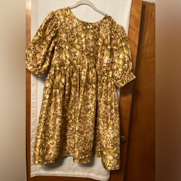 KIKA VARGAS GOLDEN BABY DOLL DRESS SZ 2X NWT - Picture 3 of 12